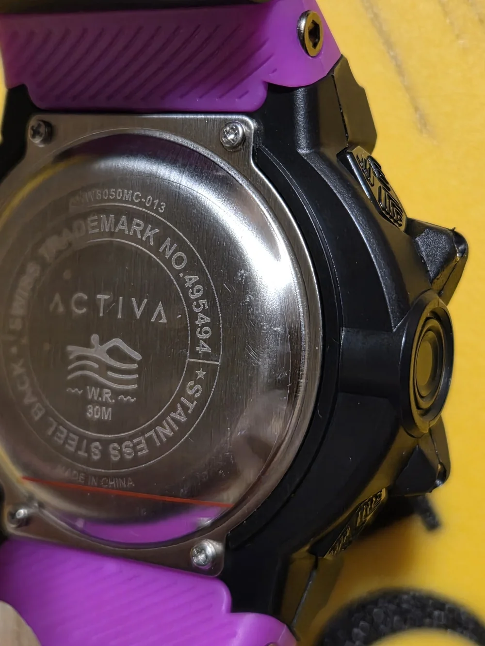 Ativa Pink and Black Digital Sports Watch